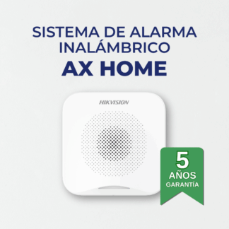 Kit de Alarma AX HOME (CON INSTALACIÓN) | 1 Hub con Batería de Respaldo | 1 Llavero | 1 PIR | 2 Contactos Magnéticos | 1 Sirena